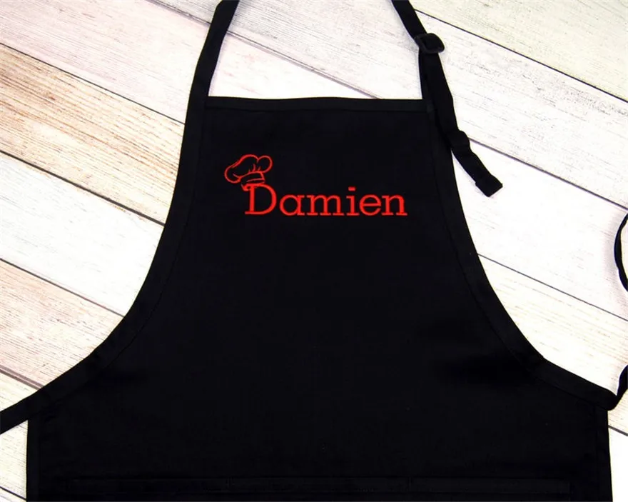 Chef Aprons, Kids/Mum/Dad Family Chef Apron, Personalized Kitchen Apron Cooking Baking Home Party Supplies
