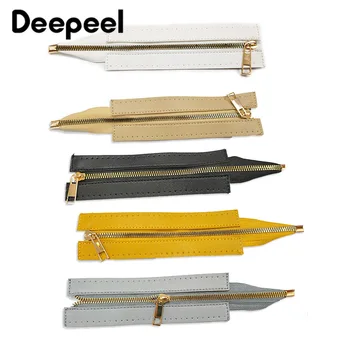 

5pcs Deepee 5.2*25cm PU Metal Close-End Zipper DIY Handmade Sewing Handbag Material Accessories Color Zippers for Tailor Bags