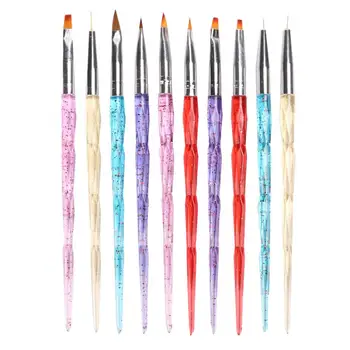 

Nail Pen 10pcs Nail Art Painting Dotting Lining Pen Brush Manicure Nail Polish Brush Set Nail Art Tools