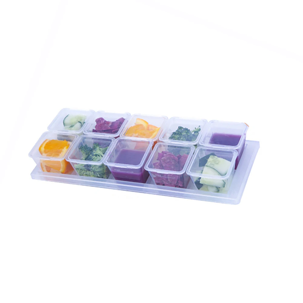 Baby Weaning Food Cubes Tray Pots Pack Freezer Storage Containers G
