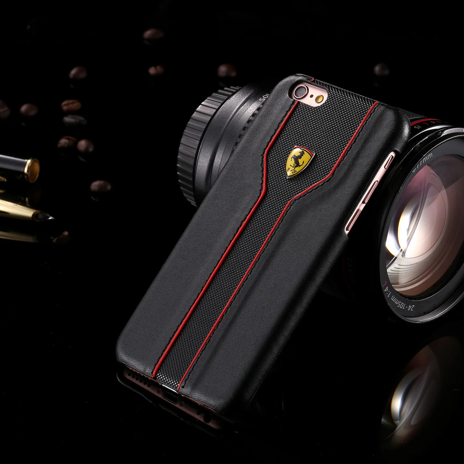Автомобильный Креативный логотип супер-feel PU чехол для телефона для iPhone XS XR MAS 7 8 Plus для samsung Note8 S6 S7 S8 funda