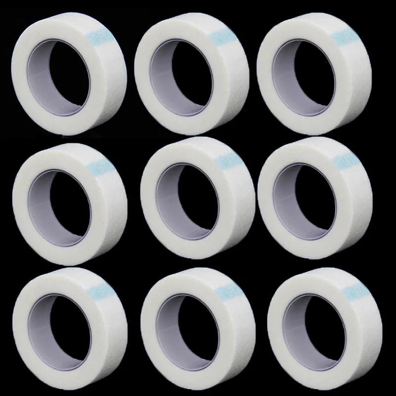 

5/10/20/30/50 Rolls Eyelash Extension Paper Tape Lint Breathable Non-woven Cloth Adhesive Tape For False Lashes Patch