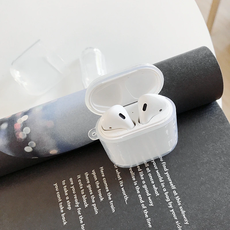 Прозрачный ТПУ Bluetooth беспроводной чехол для наушников s для Airpods чехол противоударный защитный Fundas для Apple Airpods зарядная коробка