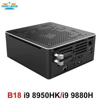 Kaufen Teilhaftig Gaming Computer Mini PC Intel Core I9 8950HK I9 9880H I7 9850H 4K HD Windows 10 Pro 2 * DDR4 2 * M.2 NVME AC WiFi DP HDMI