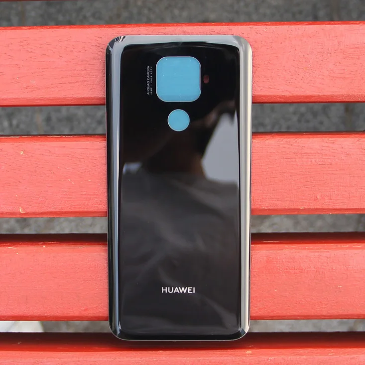 Black huawei батарея стекло задняя крышка чехол для huawei Nova 5i Pro дверь задний корпус задняя крышка защитный чехол для телефона Чехлы - Цвет: Black