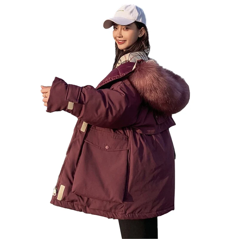 2019 парки из хлопка на пуху женское короткое пальто Студенческая хлопковая