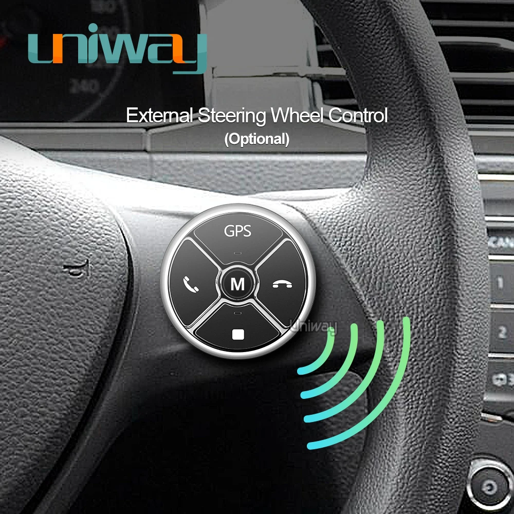 Uniway 8 &quot2 din android 1 автомобильный dvd для vw passat b6 b7 golf 5 6 tiguan polo octavia rapid fabia