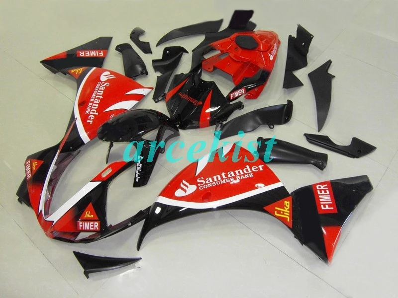 ABS форма мотоцикла Обтекатели подходят для Yamaha YZF-1000-R1 2009 2010 2011 09 10 11 обтекатель кузова набор на заказ красный черный