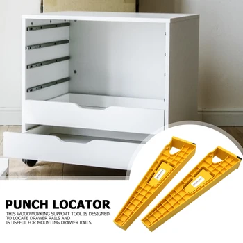 

2pcs Drawer Locators Installation Aids Punch Positioner Mounting Template Locators of Locator Mounting Cabinet Hardwar