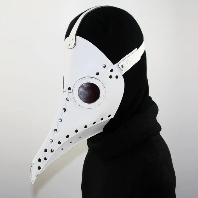 Маскарадная тушь для ресниц длинный нос клюв птица ворона Косплей Хэллоуин Led чумной доктор латексная маска свет стимпанк аксессуары для Хэллоуина