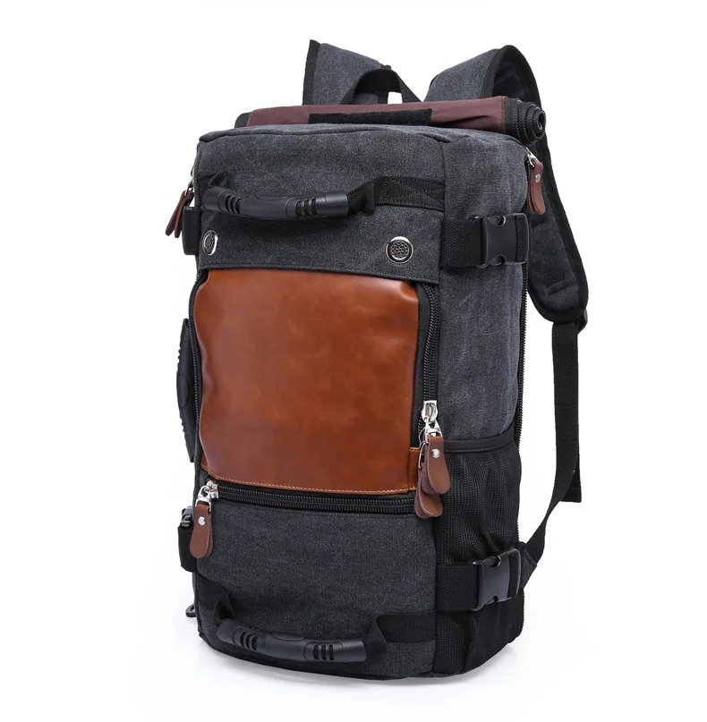 

Literature And Art Retro Casual Korean-style Large Capacity Canvas Backpack Men's Backpack Multi-functional Travel Casual Backpa