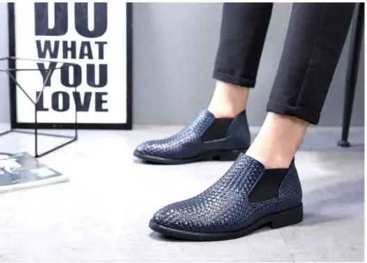 Bota masculina/модные итальянские кожаные мужские ботильоны с тесьмой; Рабочая обувь; Мужская весенне-зимняя Военная обувь; Челси