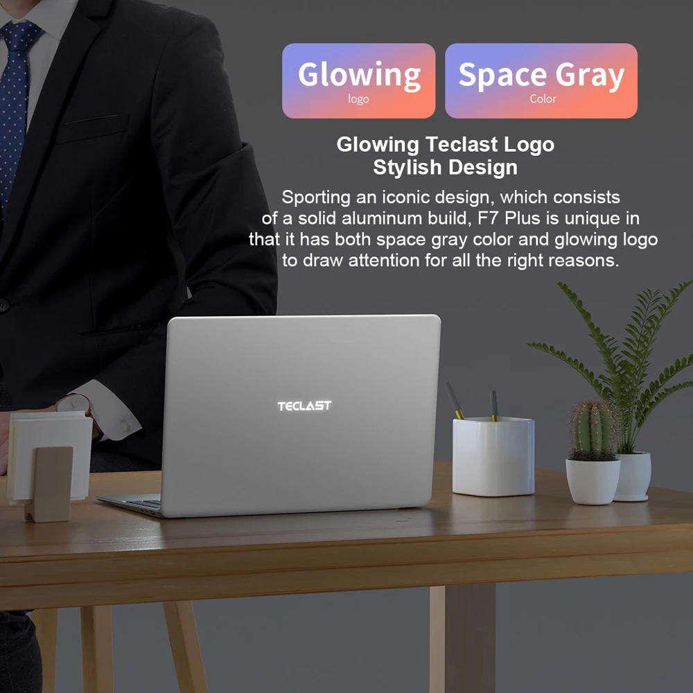 Ноутбук Teclast F7 Plus, 14 дюймов, 8 ГБ ОЗУ, 256 Гб SSD, Windows 10, Intel Gemini Lake N4100, четырехъядерный, 1920x1080, ультратонкий ноутбук