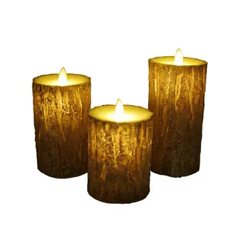 

LED Candles Battery Operated Pine Tree Shape Environmentally Friendly Electric Candle Lamp for Birthday Party Wedding