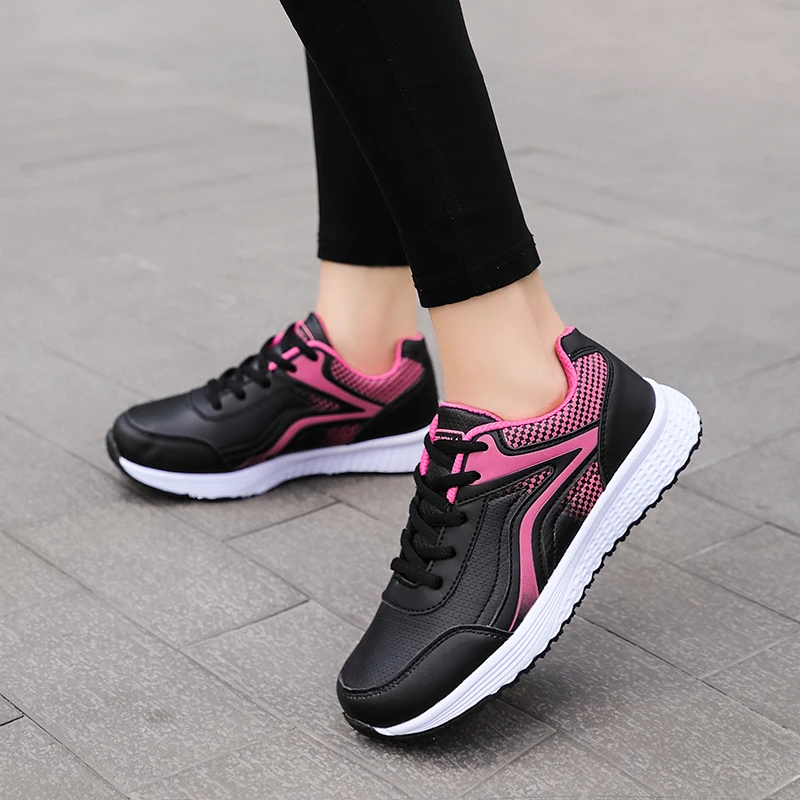 Гибкая Женская беговая Обувь Атлетическая для активного отдыха беговые кроссовки для женщин для тренировок, фитнеса женские удобные кроссовки