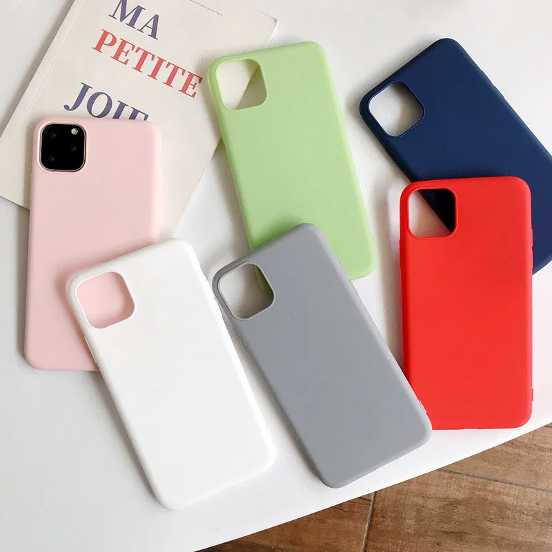 Роскошный мягкий матовый чехол s для iPhone 11X8 7 6 6S Plus противоударный чехол из термополиуретана и силикона для iPhone XS 11 Pro MAX XR 5 Чехол