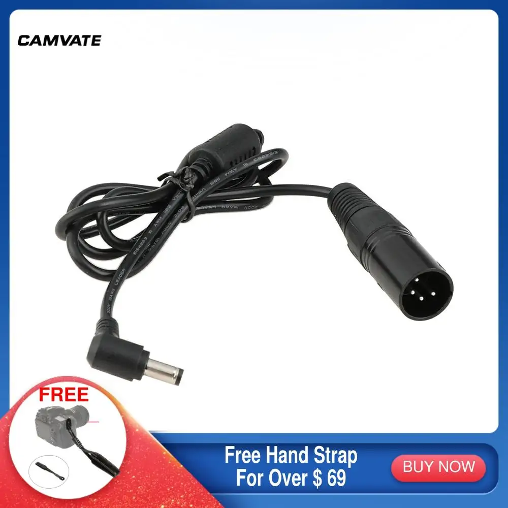 CAMVATE 4Pin XLR штекер до 2 5 мм постоянного тока Штекер кабель питания для камер Blackmagic