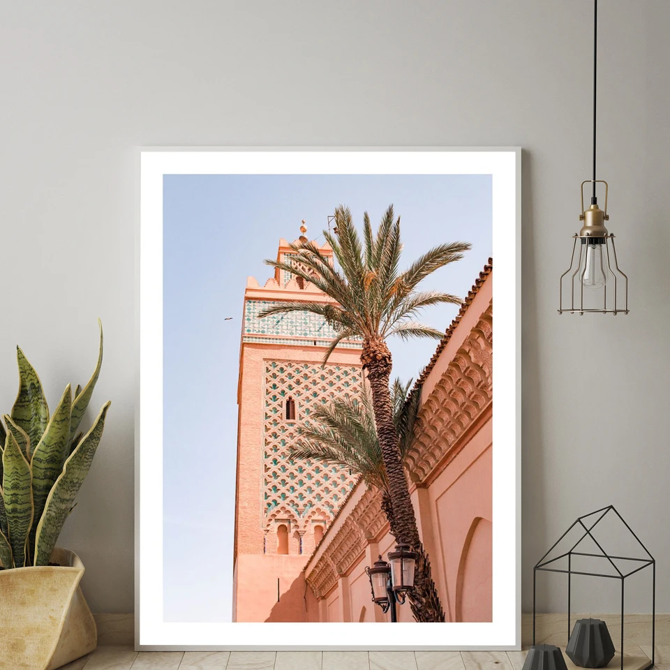 Marrakech Mosque постеры и принты Скандинавская Картина на холсте Марокканская дверь настенные картины для гостиной Бохо художественное украшение рамка