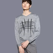 Мужской свитер с v-образным вырезом, Осень-зима, мода, весенний приталенный мужской свитер, повседневный городской стиль, мужская футболка, мужская одежда DD5MY