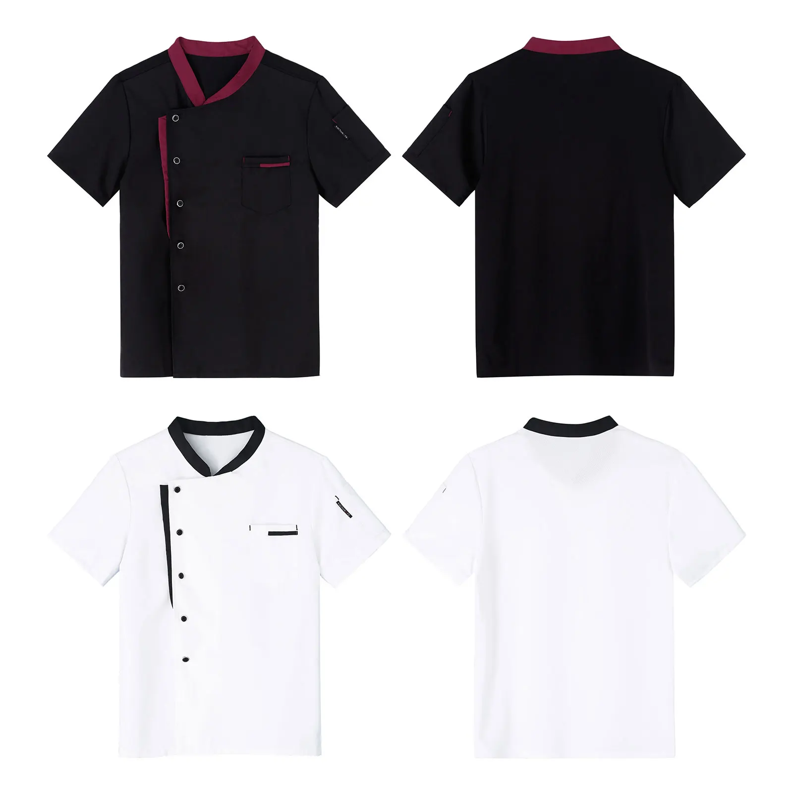 Unisex Chef Jacket Mens Chef Jacket Restaurant Kitchen Chef Uniform Restaurant Hotel Kitchen Cooking Clothes Catering Chef Shirt