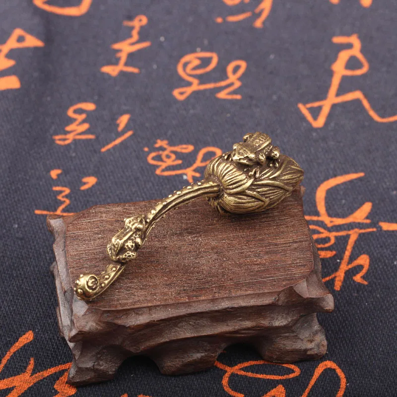lotus frog brass ornaments (1)