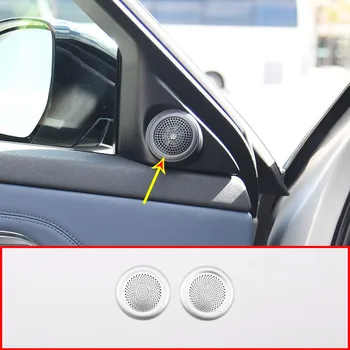 

2pcs Car Aluminum Alloy Tweeter Speaker Cover Trim For Range Rover Evoque （L551）2019-2020 Year Accessories