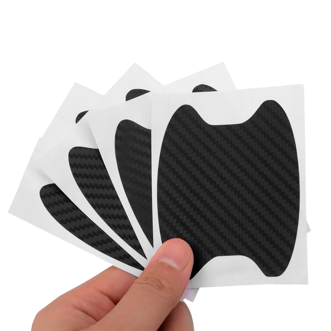 

4pcs Car Door Handle Carbon Fiber Stickers For Mitsubishi ASX Suzuki Subaru Acura Jeep Renegade Fiat 500 Hyundai Solaris