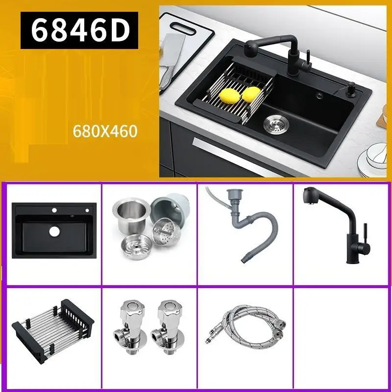 MODEL P Wasbak Portatil Umywalka Лава Manos кран Keuken Gootsteen Spoelbak Dissipador Lavabo Cuba Fregadero Pia Cozinha кухонная раковина - Цвет: MODEL P