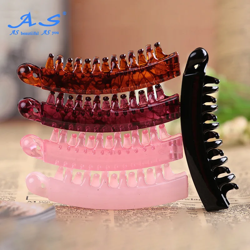

As Genuine Product Wholesale Korean-style Up-do Character Banana Clip shu jia Women's Hair Accessories Headdress Headband Hairpi