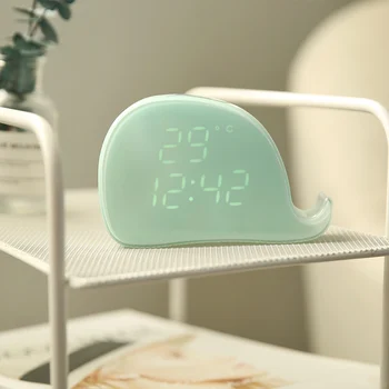 

Cute Cartoon Snooze Luminous Alarm Clock Calendar Electronic Digital Silent Alarm Clock Multi Function Mini Alarm Clock MM60NZ