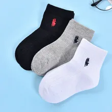 Новые стильные детские носки, осенне-зимние детские носки ручной работы в Корейском стиле с вышивкой однотонная вышивка