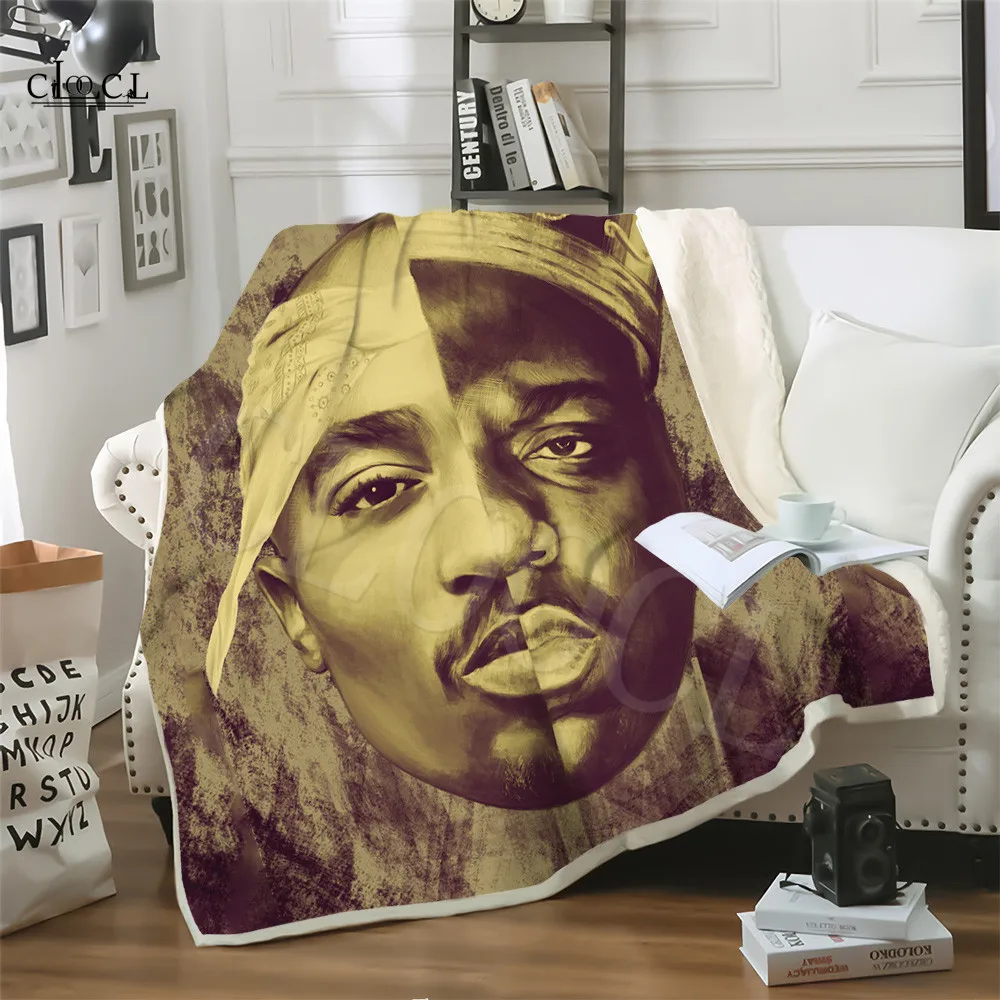 Двухслойное одеяло Biggie Smalls Tupac 2Pac s для взрослых 3D принт Рэппер теплое мягкое плюшевое детское кровати