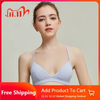 

2020 New Underwear Wireless Bra Women's Ultra-Thin Back Triangle Cup Girl Student Sports Bra Special Offer