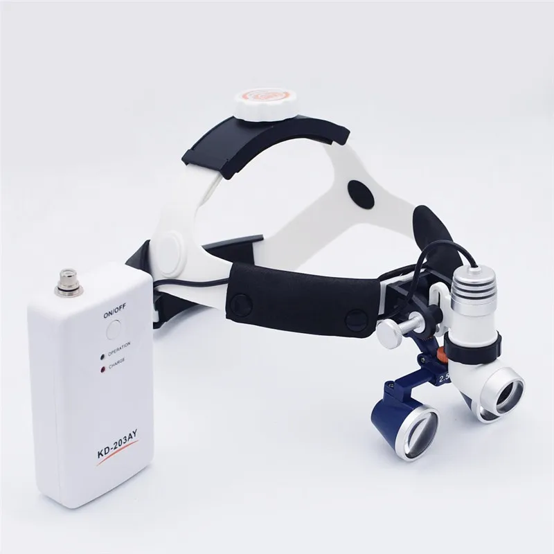 

CE/FDA 2.5/3.5X Dental Loupes Magnifier+Surgical Medical Headlight LED 3W Headlamp Head Light Lamp ENT Oral Plastic Surgery Pets