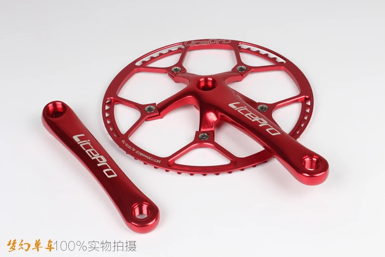 Litepro BCD130 круглая пластина один дисковое зубчатое колесо складывающийся BMX маленький велосипед велосипедный 45, 47(Европа) 53 56-58 T Звездочка Адреналин