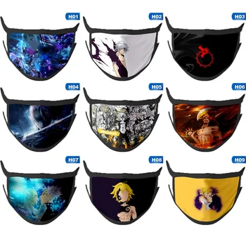 

Anime The Seven Deadly Sins Anti Pollution PM 2.5 Mouth Mask Dust Respirator Washable Reusable Masks Cotton Unisex Mouth Muffle