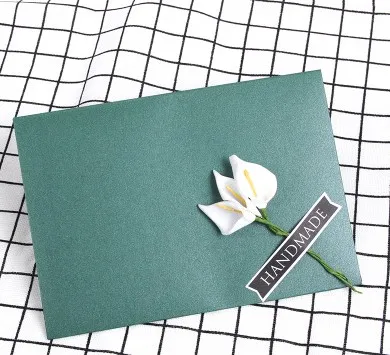 1 шт цветок переливающийся перламутровый бумажный Свадебный пригласительная карта в конверте перламутровый Блестящий конверт для 6 дюймов фото