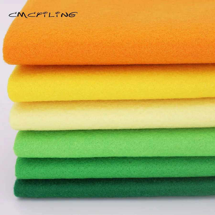 Soft Felt Fabric 6Pcs/Lot 25cmx28cm for Needlework DIY