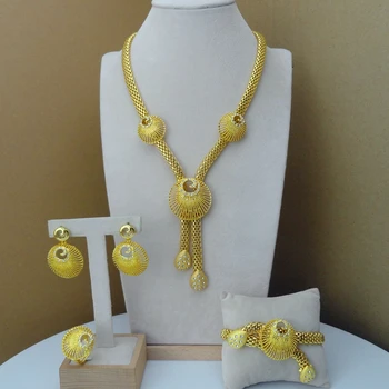 

Yuminglai 2019 New Arrival Elegant Design African Ladies Jewelry Sets FHK8022