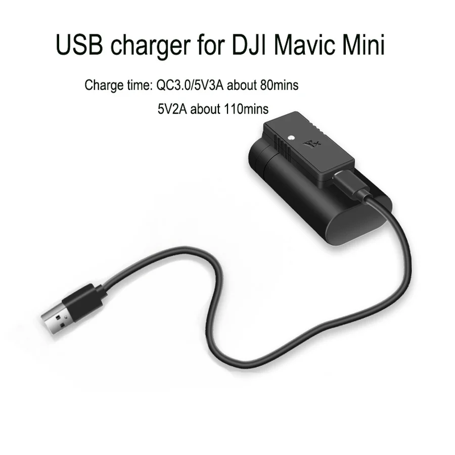 C3.0 Fast Charger Battery USB Charging With TYPE C Cable For DJI Mavic Mini Drone dji mavic mini drone Accessories 5.0V / 3A | Электроника