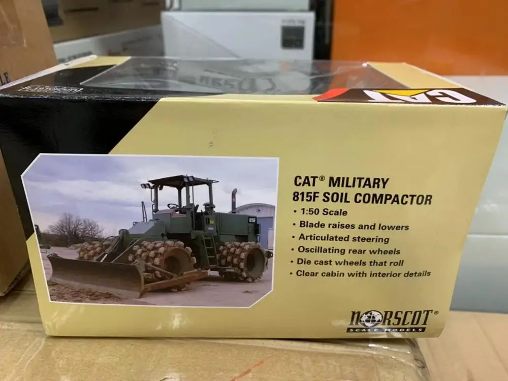 Norscot 1/50 гусеница Кот военный 815F каток литье под давлением#55254