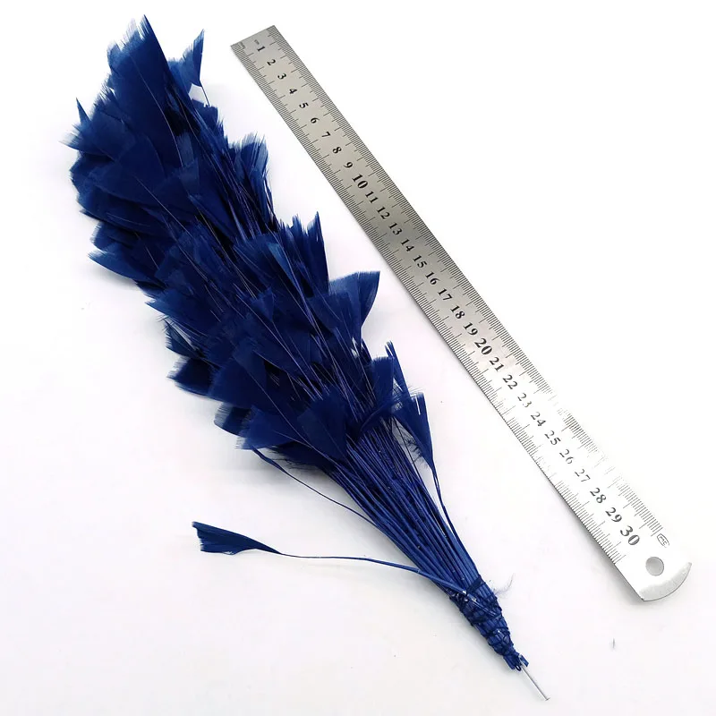 1 Bouquet Turkey Feather FlowerDIY Home Party Headdress Decoration Wedding Plunes for Crafts 25-30 CM/10-12 Inches