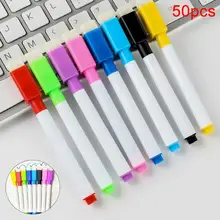 

50Pcs Erasable Dry Whiteboard Markers Drawing Pens School Office Stationery