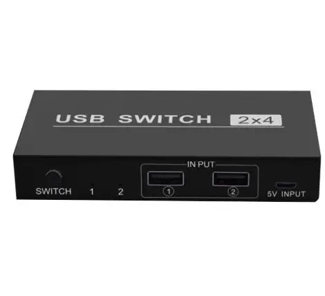 Usb-переключатель 2X4 4 Usb порта функция памяти Usb 5 В 2,0 Обмен 4 устройства для принтера клавиатура мышь монитор селектор