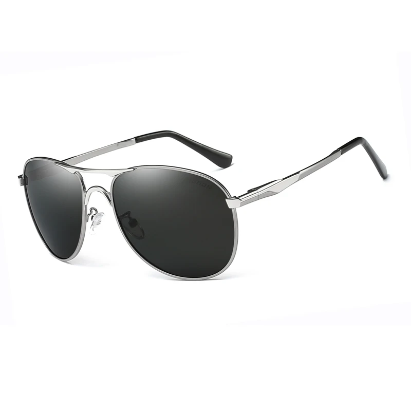 A75 солнцезащитные очки мужские Поляризованные брендовые классические металлические очки пилота для женщин коричневые линзы модный стиль UV400 Gafas De Sol - Цвет линз: A75-GUN