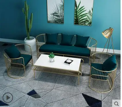 Tieyi диван светильник роскошный ins стиль веб-одежда знаменитости магазин студия небольшой Скандинавский минималистский современный 123 диван стул - Цвет: 10