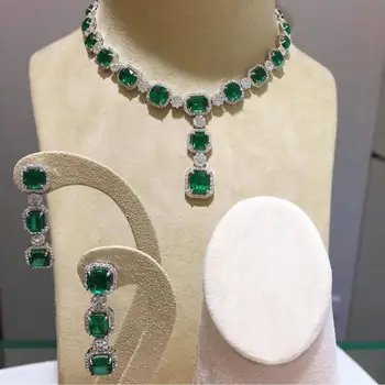 

GODKI OSCAR Jewelry Set Square CZ Wedding Jewelry Set Making Jewelry Sets For Women Statement Necklace Earrings Accessories