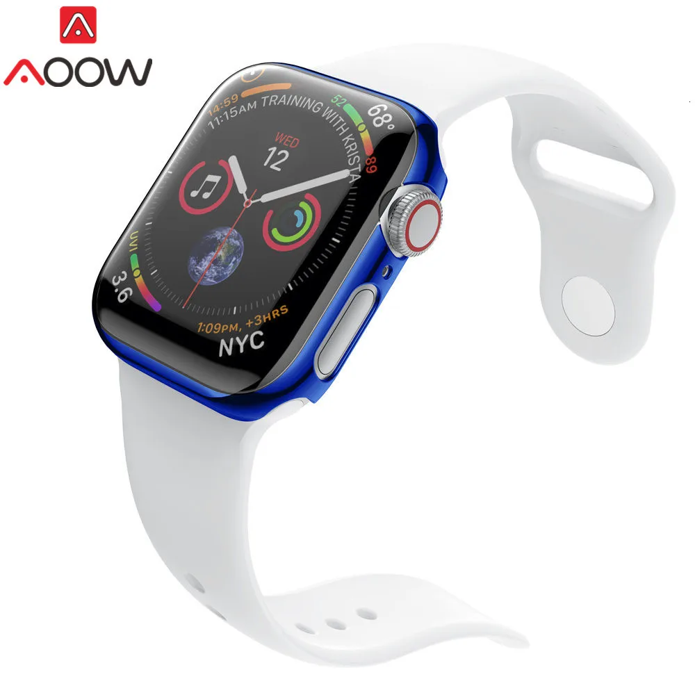 Ультратонкий защитный чехол для Apple Watch 38 мм 42 мм 40 мм 44 мм с покрытием из поликарбоната универсальная защитная крышка для iwatch 1 2 3 4