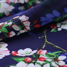 Натуральная шелковая ткань 114 см шириной 16 мм новая печать 14 Tim настоящий материал тутового натурального полотна