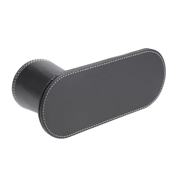 

Gift Home Fashion Organizer Pencil PU Leather Container Stationery Business Card Desk Ornament School Office Pen Holder